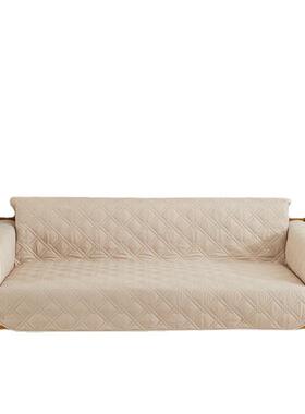 缝躺发椅JDTY2201绗沙发套一体双线菱沙发罩防滑防水形沙垫