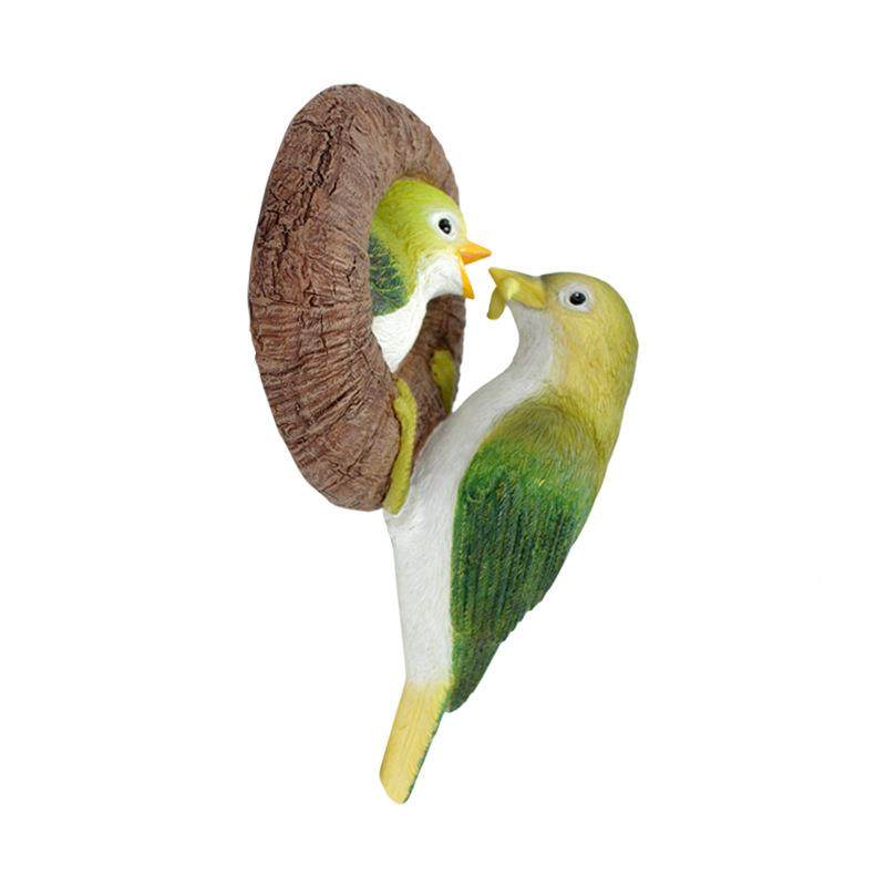 应仿HG2202F真哺育小供鸟件树脂工艺家居装饰品外庭院树户挂挂装,家居饰品,户外/庭院摆件,淘宝优惠券,粉丝福利购,淘宝优惠卷