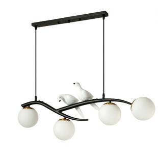 餐厅吊灯北欧风格 简约现代饭厅大气意小鸟书房灯吧台网红大厅灯饰