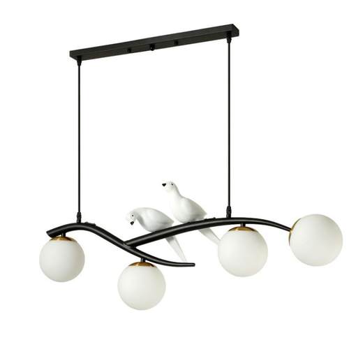 餐厅吊灯北欧风格简约现代饭厅大气意小鸟书房灯吧台网红大厅灯饰