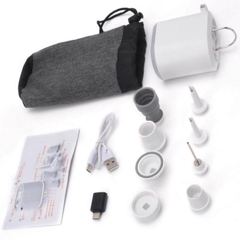 迷你户外野营充气泵家用气垫床增压缩袋充抽两用电动打气真空泵灯