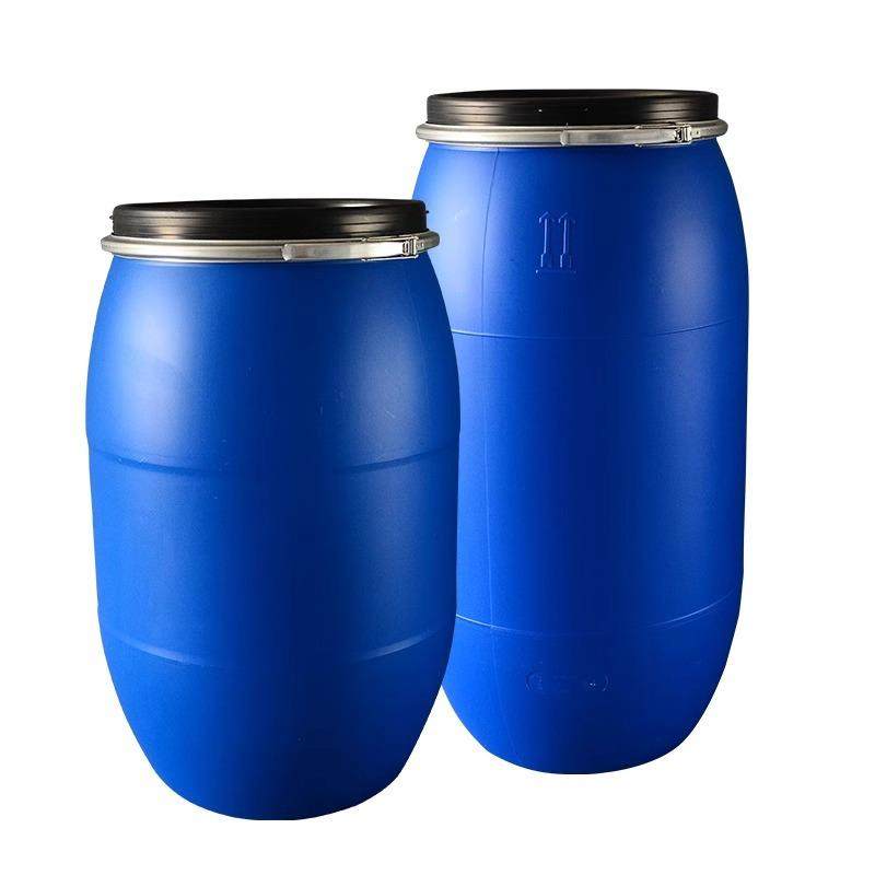 加厚法兰桶抱箍桶加食品级塑料桶发酵桶泔水桶化工周转包装桶200L