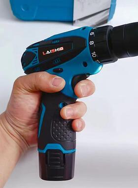 12V钻蓝色刀电钻充电锂电池用多功100能电动工家具套装配件螺丝手