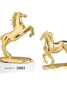 轻奢马到成功创意马摆件桌面工艺品办公室酒柜装饰摆件家居摆设客