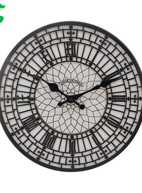 热卖钟户外防水挂钟装花园钟表客厅饰网红钟YT1182挂ou时tdoor