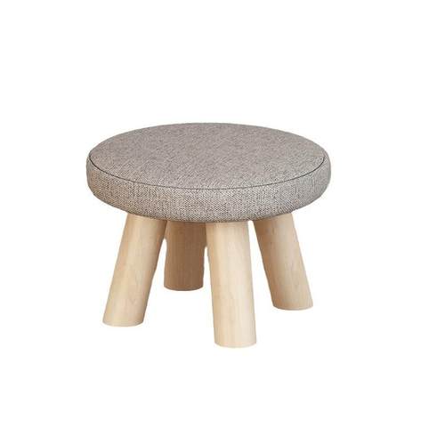 现货简约方便实木圆矮凳换鞋凳时尚宝宝儿童小板凳家用小凳子