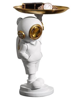 北欧创意玄关钥匙首饰收纳托盘摆设客厅卧室家居装饰品潜水员摆件