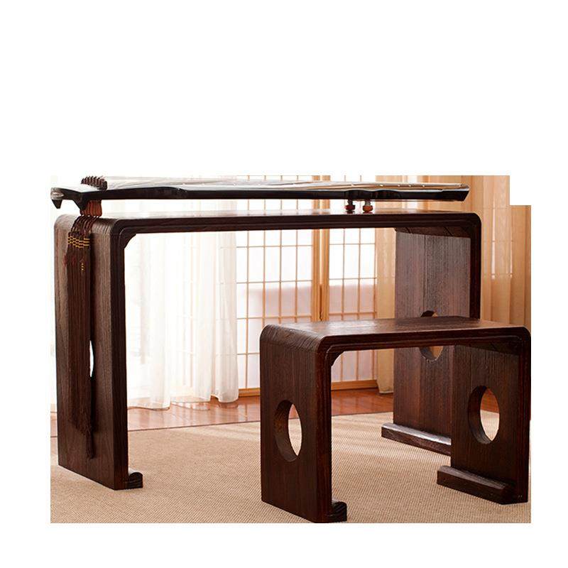 烧桐实木仿古琴桌共鸣古筝桌凳老桐木琴桌琴凳国学古琴桌书法桌