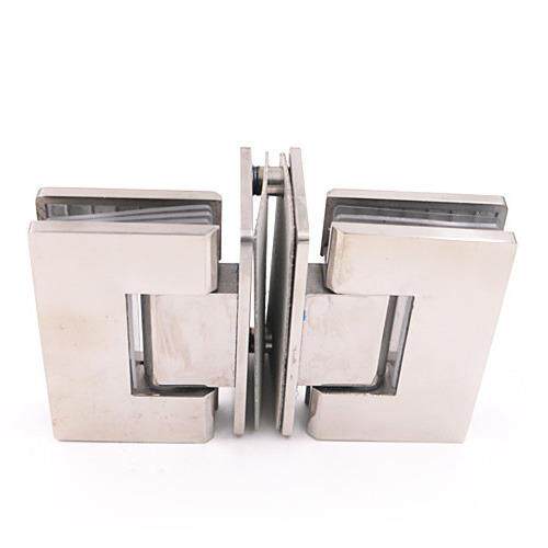 厂家热销十字方形不锈钢浴室夹三面门铰家具玻璃五金合页配件