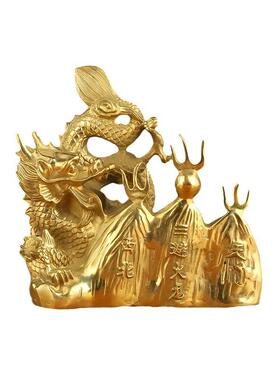 厂家黄铜避火龙摆件西北乾位家居摆件厨房西北角摆件