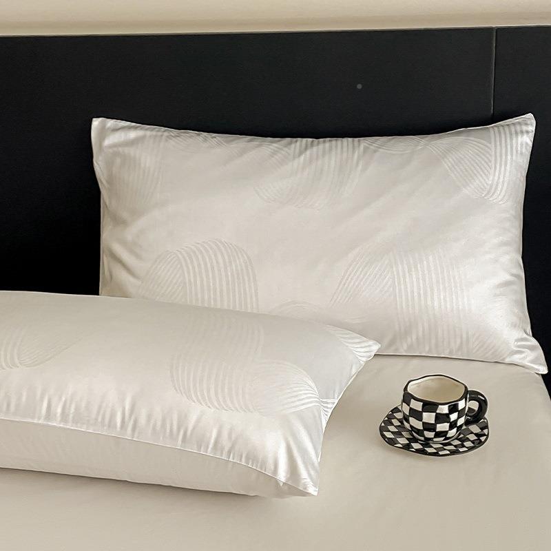 轻全贡缎2024--2提花四套纯棉床上用品丝滑裸件睡被套奢床棉单三