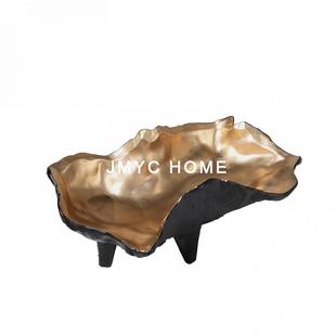 复古意式 饰品餐厅桌面吧台柜干果托盘 样板房间客厅茶几水果盘软装