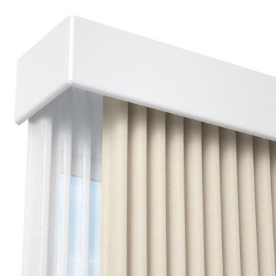 窗帘盒挡板轨道一体式顶装单带窗帘轨道滑轨路轨盒子滑轮双轨