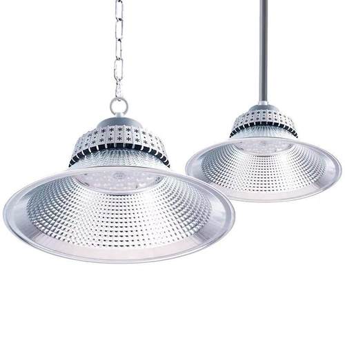 LED工矿灯麒片工厂仓库厂房100w大功率工业吊灯罩车间照明灯超亮