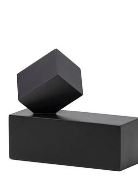 现代北欧创意几何不规则树脂摆件软装样板房客厅茶几桌面家居饰品