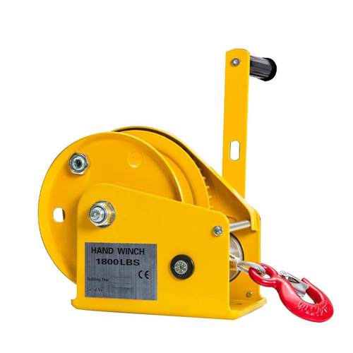 手动绞盘1200LB1800磅双向自锁家用绞车卷扬机钢丝绳手摇绞盘