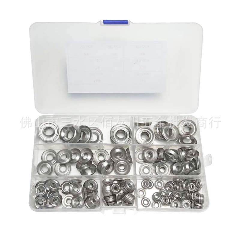 295pcs[#4-#16]整理杯沉头垫圈组合套装304不锈钢鱼眼凹凸垫圈