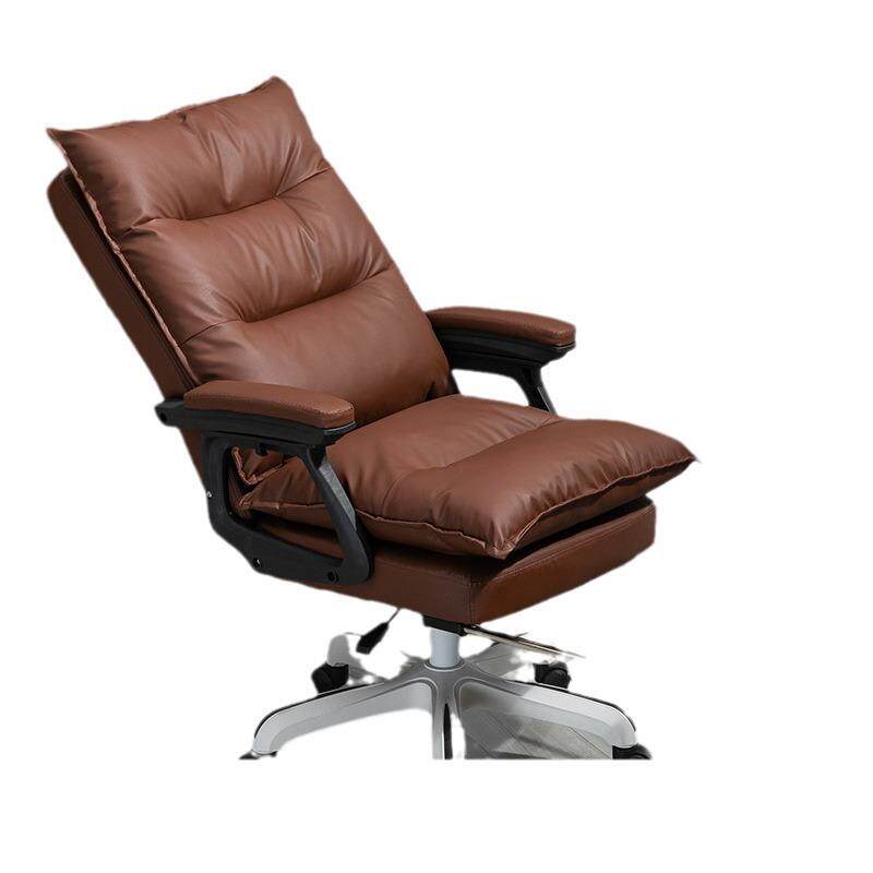 书房家用电脑椅布艺老板椅可躺办公椅子转椅舒适久坐电竞午休座椅