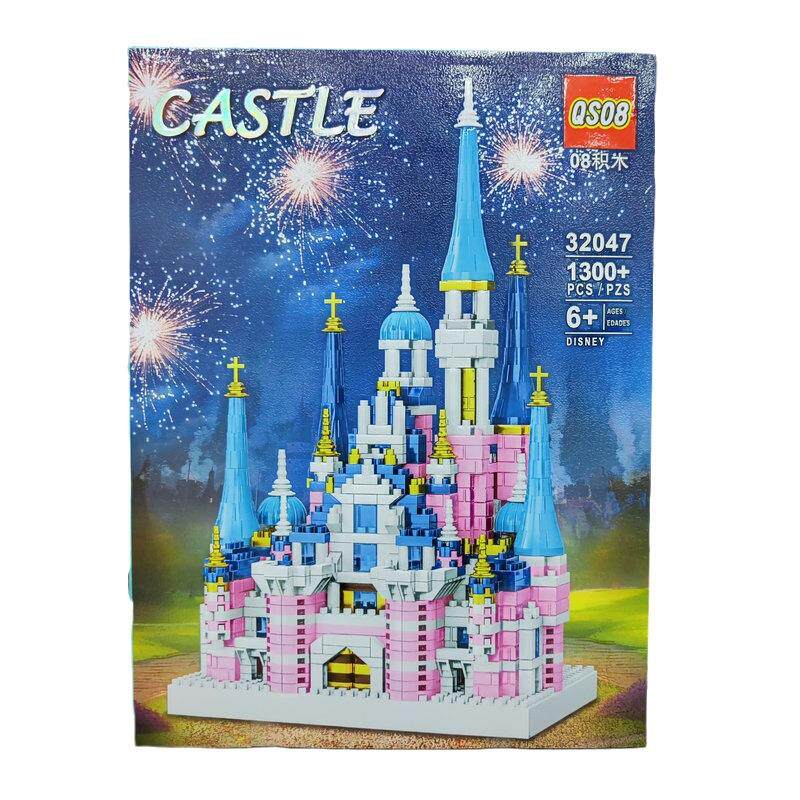 梦幻城堡拼装积木女孩玩具礼品拼插积木节日礼物辅导班玩具混