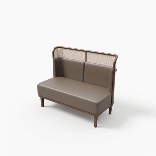 东南亚主题西餐厅桌椅编藤实木卡座沙发组合餐饮火锅店饭店咖啡厅