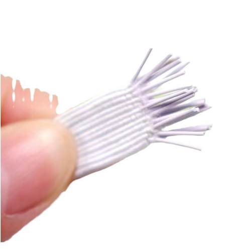 厂家黑白高弹力双层加厚走马带弹力橡皮筋橡根袖口松紧带服装辅料