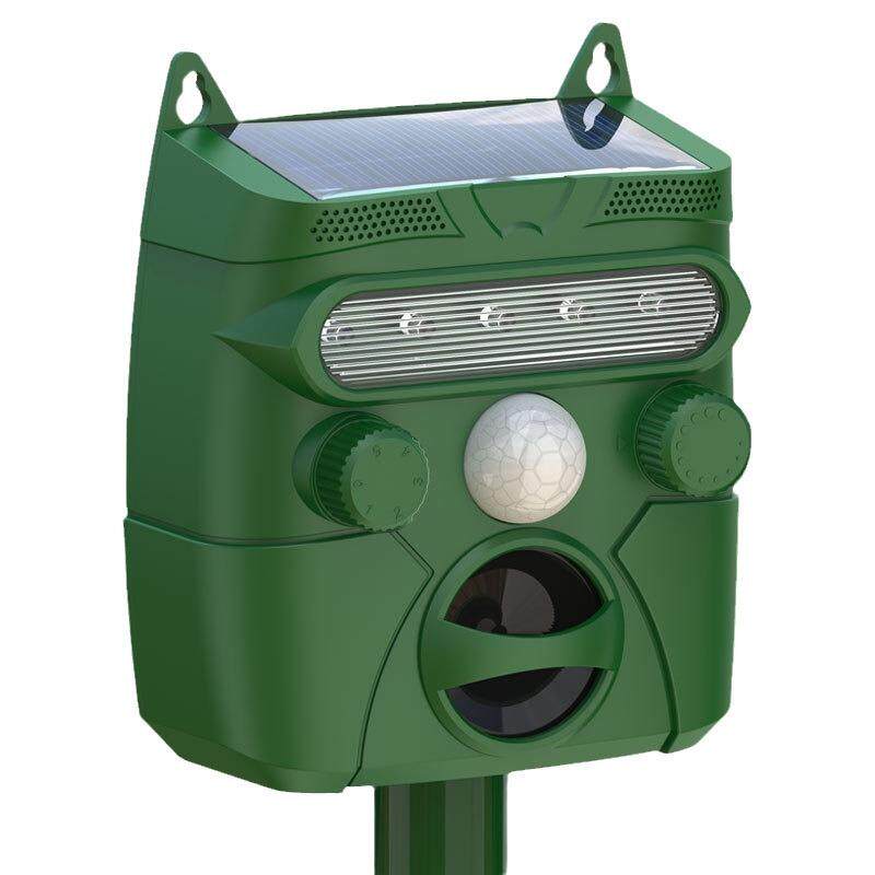 新品太阳能动物驱赶器超声波户外驱鸟器电子驱狗驱猫器驱鼠器现货