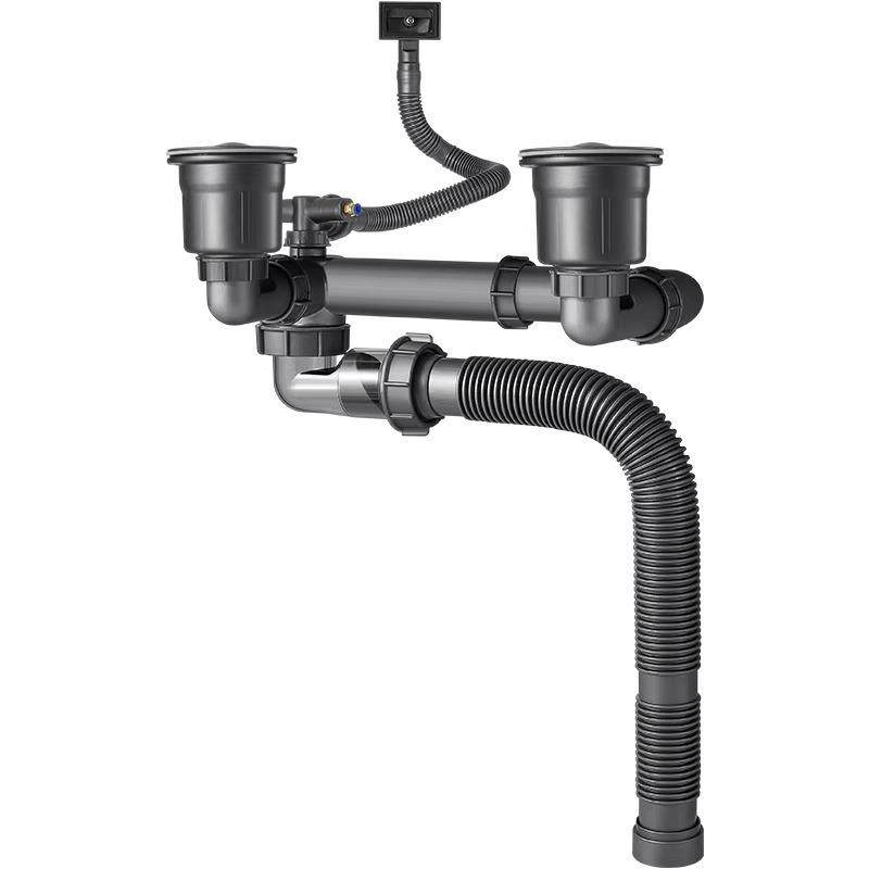 厨房洗菜盆管水槽水池防臭全套器双盆双槽配件排水管套装,家装主材,水槽下水器,淘宝优惠券,粉丝福利购,淘宝优惠卷