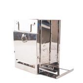 户外折叠柴火炉便携式 烧烤架野营方形迷你焚火台不锈钢烧烤炉