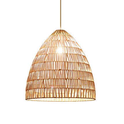 日式吊灯东亚田园创风南格藤艺民宿锅藤编意鸣轩灯饰火店饭店餐厅