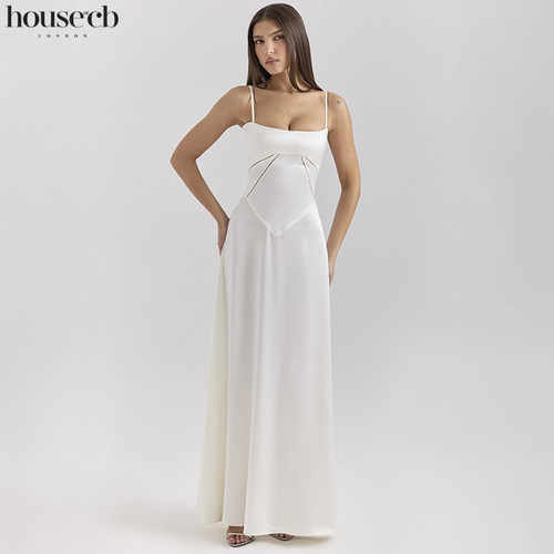 HouseofCB高雅清新缎面礼服