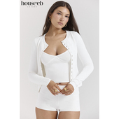 House Riva 百搭简约白色夏天针织开衫