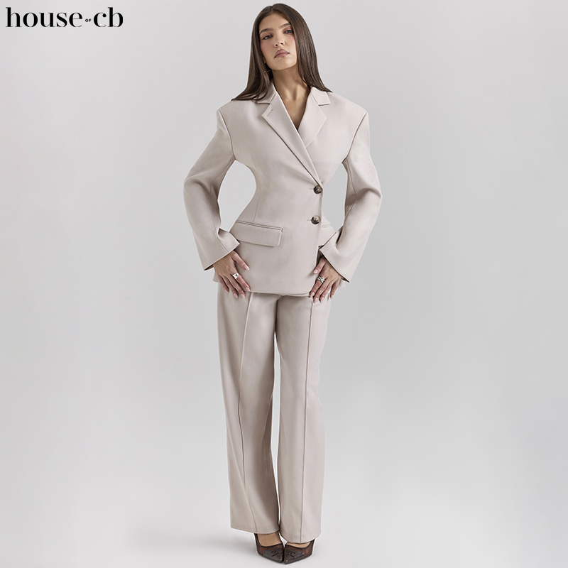 HouseofCB通勤风修身西装外套