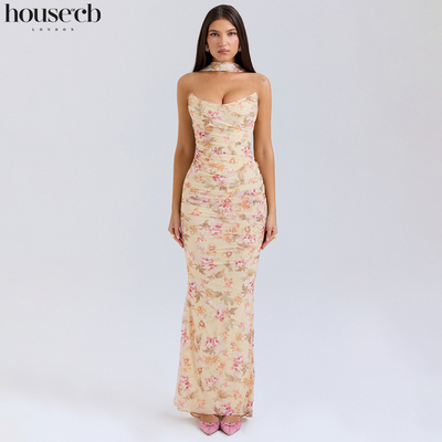 HouseofCB优雅印花鱼尾裙