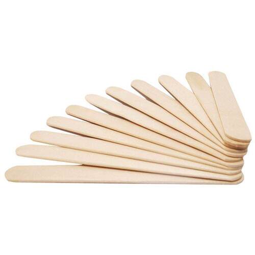 50 PCS Natural Wood Popsicle Sticks Wooden Popsicle Stick Ho