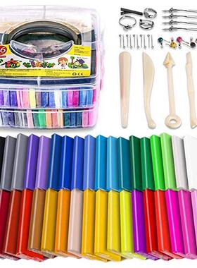 Polymer Clay Starter Kit 32 Colors Oven Bake Clay Baking Mod