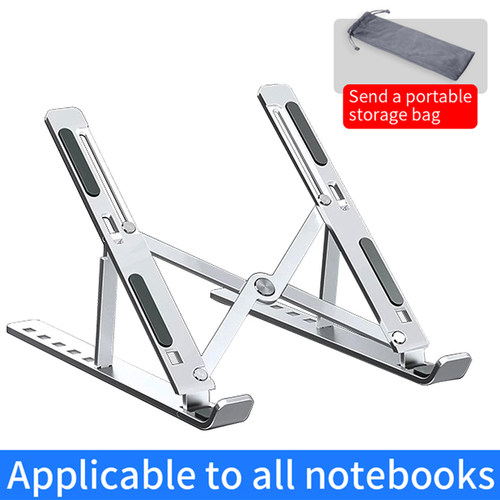 Aluminum Alloy Laptop Holder Stand Adjustable Foldable Porta
