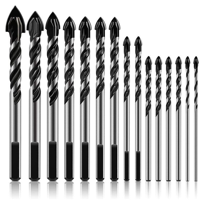 Hot 15Pcs Masonry Drill Bits Set 3-16mm for Glass Concrete