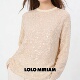LOLO MIRIAM26春亮片套头镂空罩衫 宽松落肩慵懒风213220C020