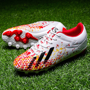 回力C罗猎鹰足球鞋男女长钉tf碎钉儿童小学生鸳鸯男童训练鞋高帮