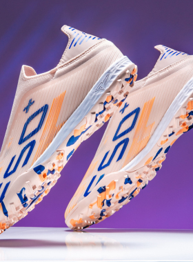 回力F50足球鞋男女AG碎钉无鞋带青少年训练比赛运动鞋