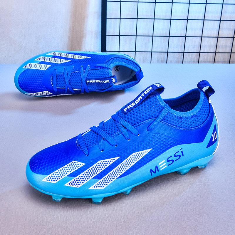 回力夏季透气足球鞋男女AG长钉学生儿童青少年成人草地防滑训练鞋