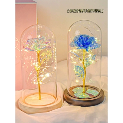 送感玫瑰花束女孩实用女生生日礼物母亲节的永生小众高级学生妈妈