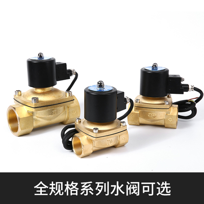 好货常闭电磁阀水阀ac220v气阀全铜dc24vdc12v2分3分4分6分1寸2寸