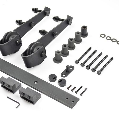 极速5FT-8FT American Arrow Wheel Sliding Door Barn Black Rus