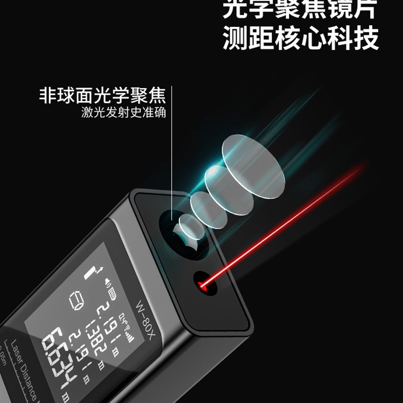 好货高精度激光测距仪红外线测量仪器电子尺量房仪量尺子神器手持