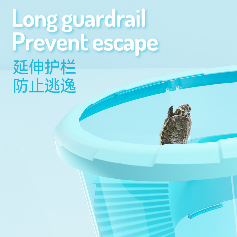 好货乌龟缸饲养缸养龟专用缸鱼缸客厅小型家用巴西龟盆房子龟箱