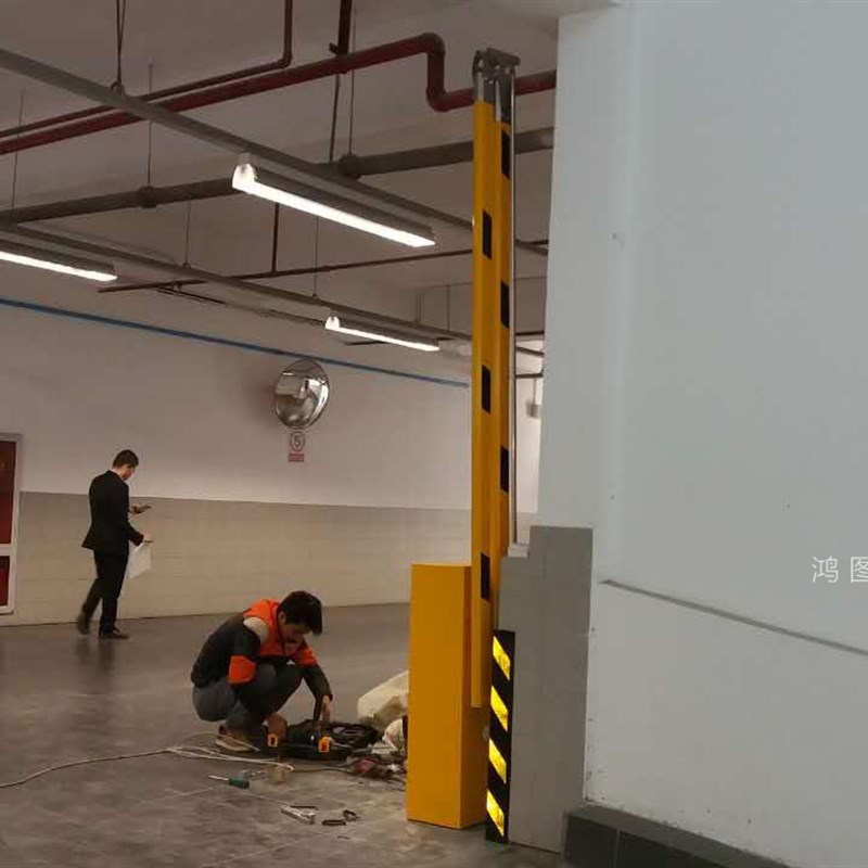 好货承德90度折叠起落杆 304不锈钢道闸广告道闸 单层栅栏杆 空降