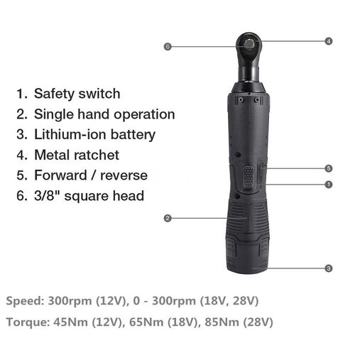 极速12V 18V 28V 3/8 2 Lithium Ion Battery Electric Rat