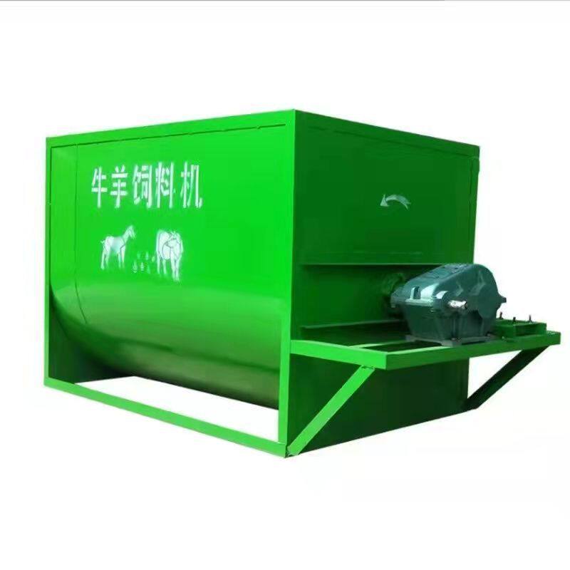 极速新型卧式牛羊专用饲料搅拌机干湿两用