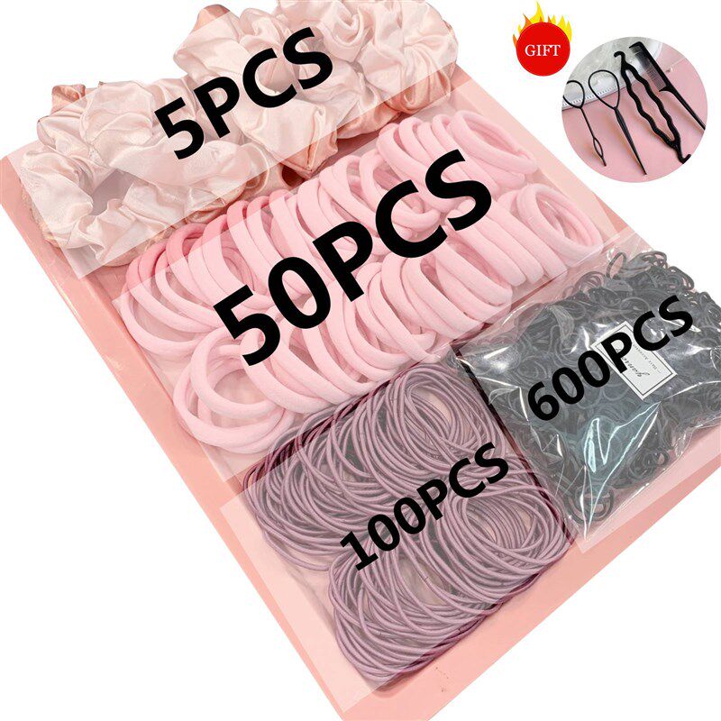 极速-755PCS set hair accessories recyclable material elastic